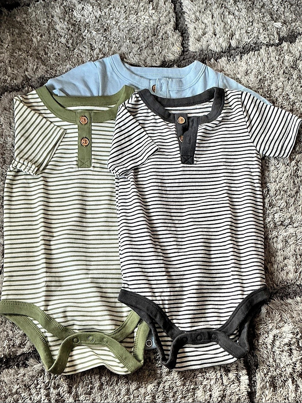Cat & Jack Baby Striped Bodysuit Set 6M-9M